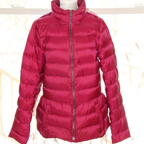 ❤️$595 BURBERRY Goose Down Puffer Jacket; Size 14Y